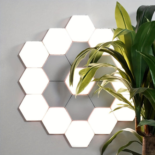 Touch-Controlled Hexagonal LED Wall Lights