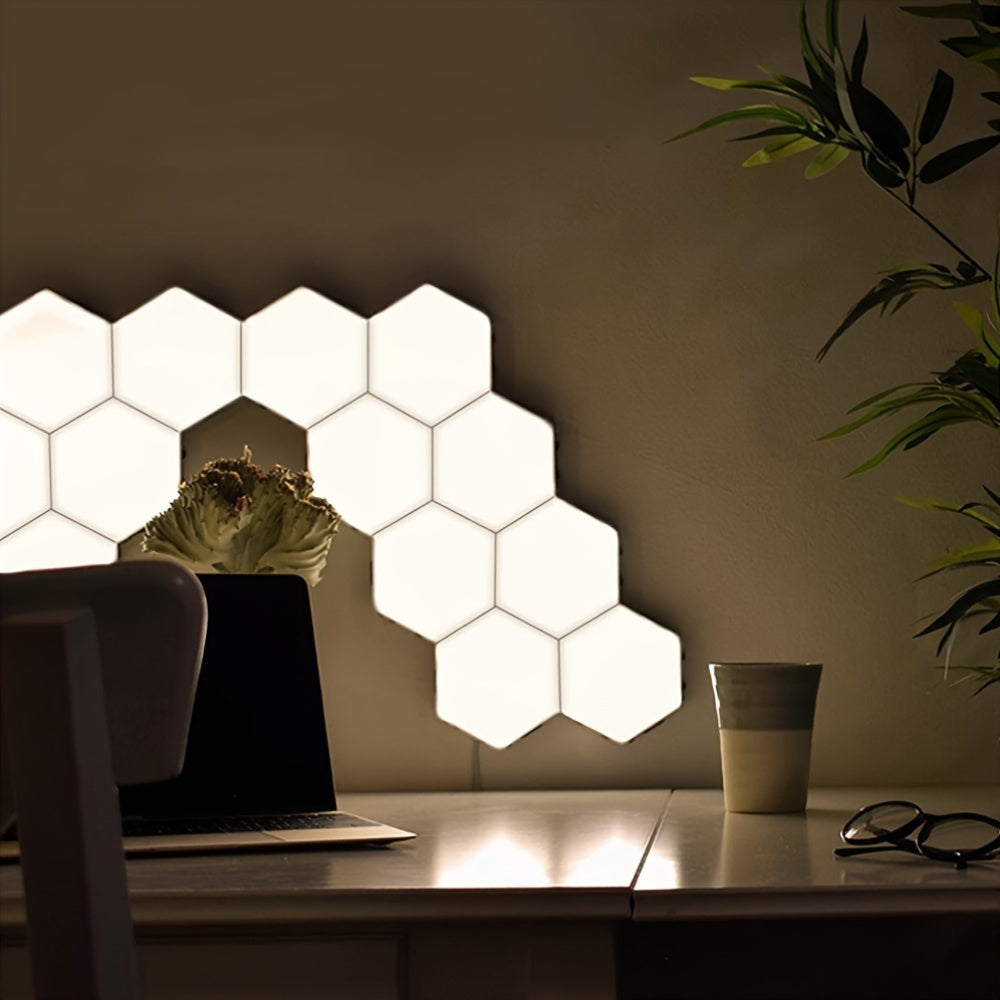 Touch-Controlled Hexagonal LED Wall Lights