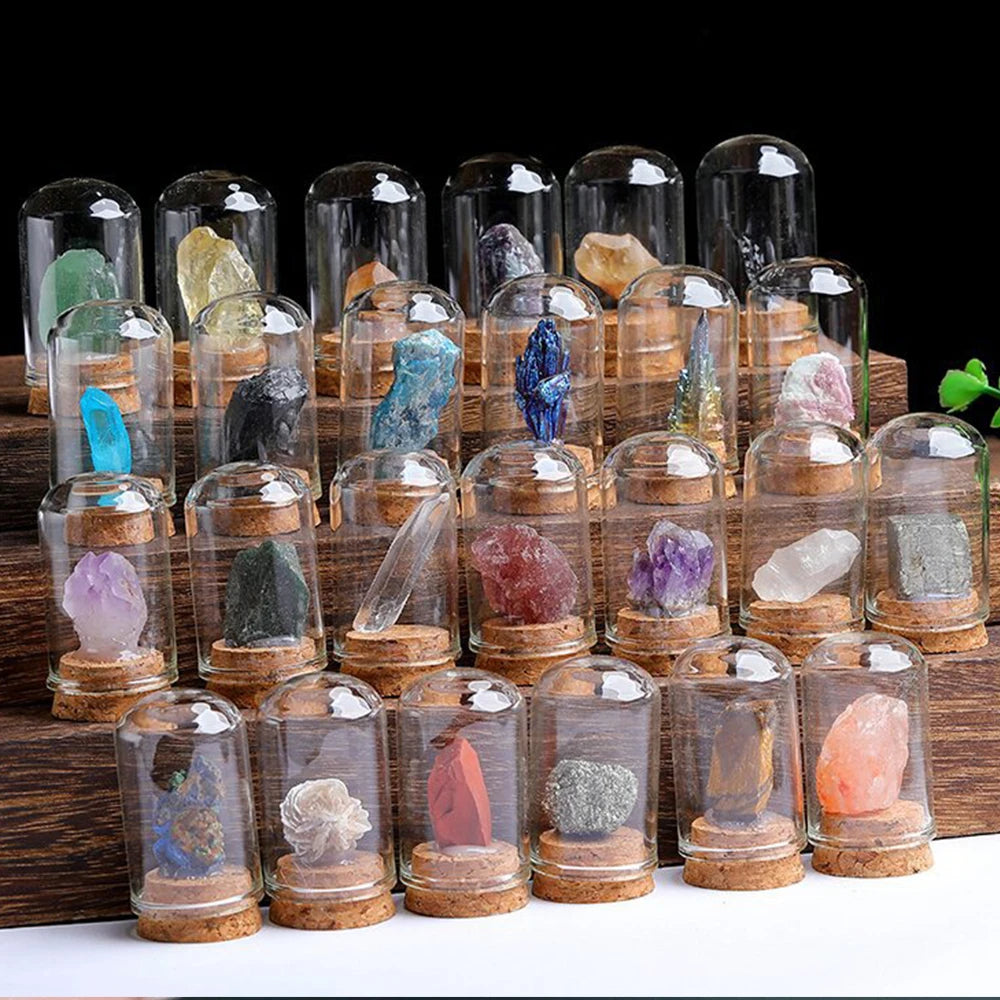 Natural Raw Stone Crystal Display Jar – A Unique Specimen Collection