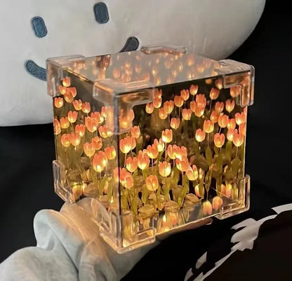 Creative DIY Tulip Flower Sea Cube Night Lamp Kit