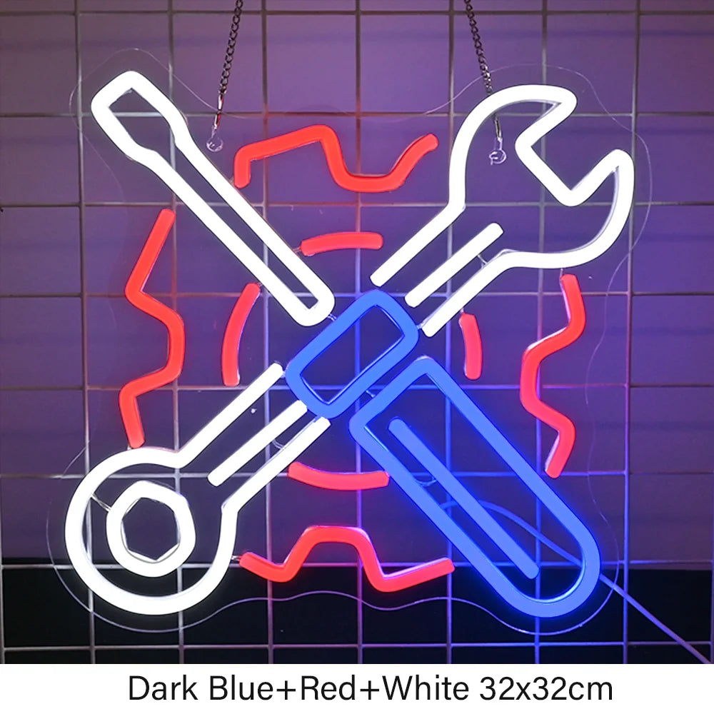 Check Engine Neon Light – Vibrant Wall and Room Decoration