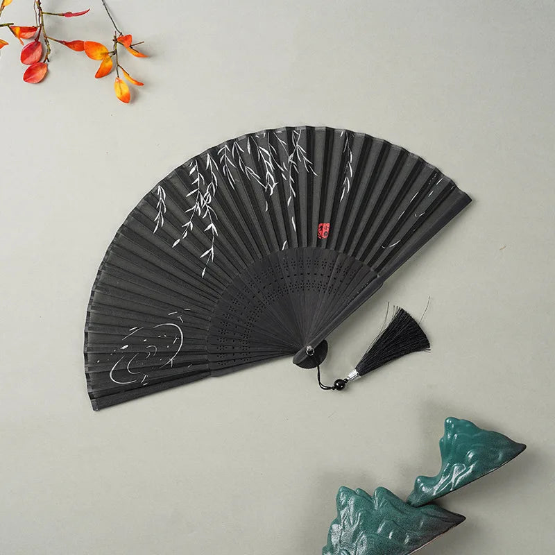 Vintage Handheld Folding Fan – Elegant and Functional Accessory