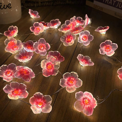 Cherry Blossom Fairy Lights, Battery or USB Powered