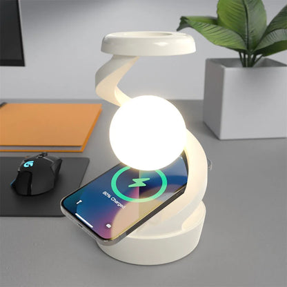 ICSATMA Rotating Floating Moon Night Light