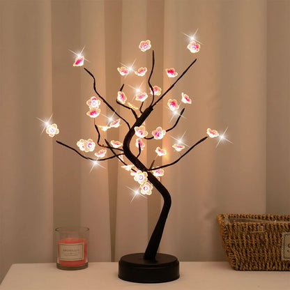 Cherry Blossom Tree LED Lamp – Warm and Elegant Night Light