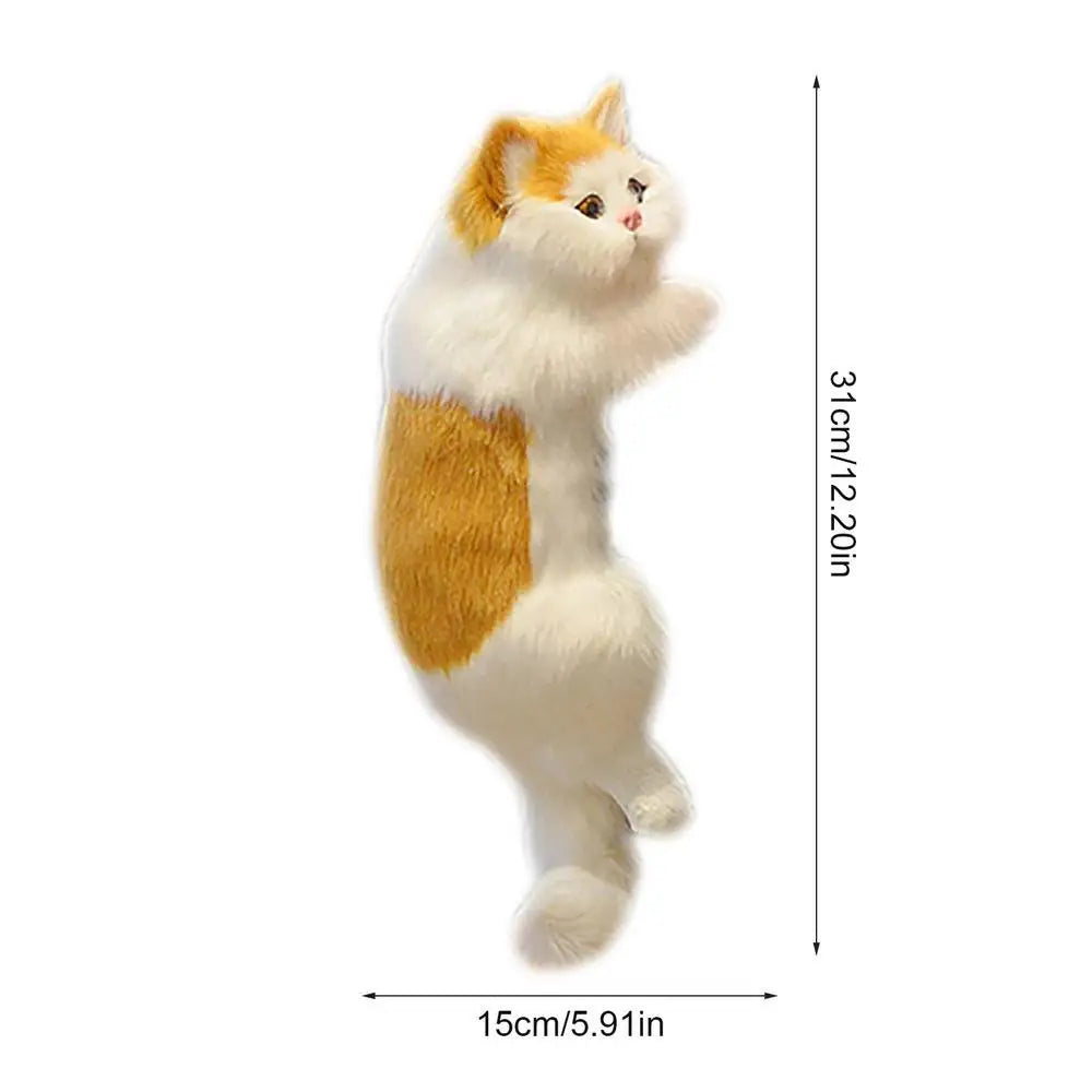 Simulation Furry Hanging Cat – Adorable Plush Decoration