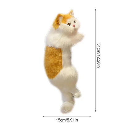 Simulation Furry Hanging Cat – Adorable Plush Decoration