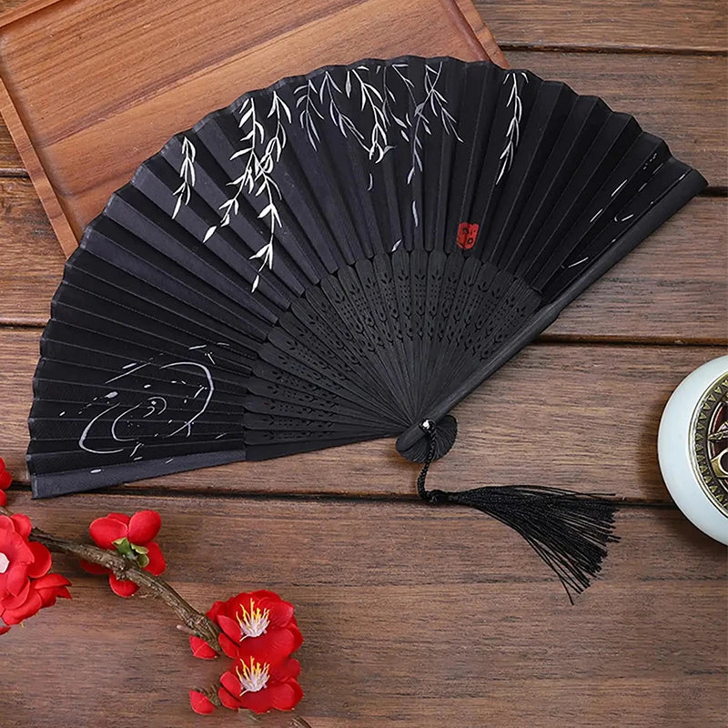 Vintage Handheld Folding Fan – Elegant and Functional Accessory