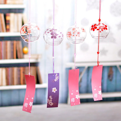 Handmade Sakura Wind Chimes – Japanese Glass Furin