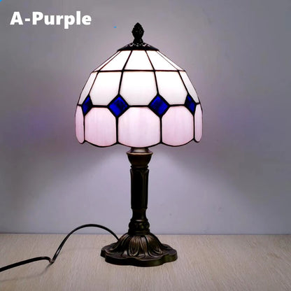 Khelse Retro Tiffany Table Lamp – Timeless Mediterranean Style