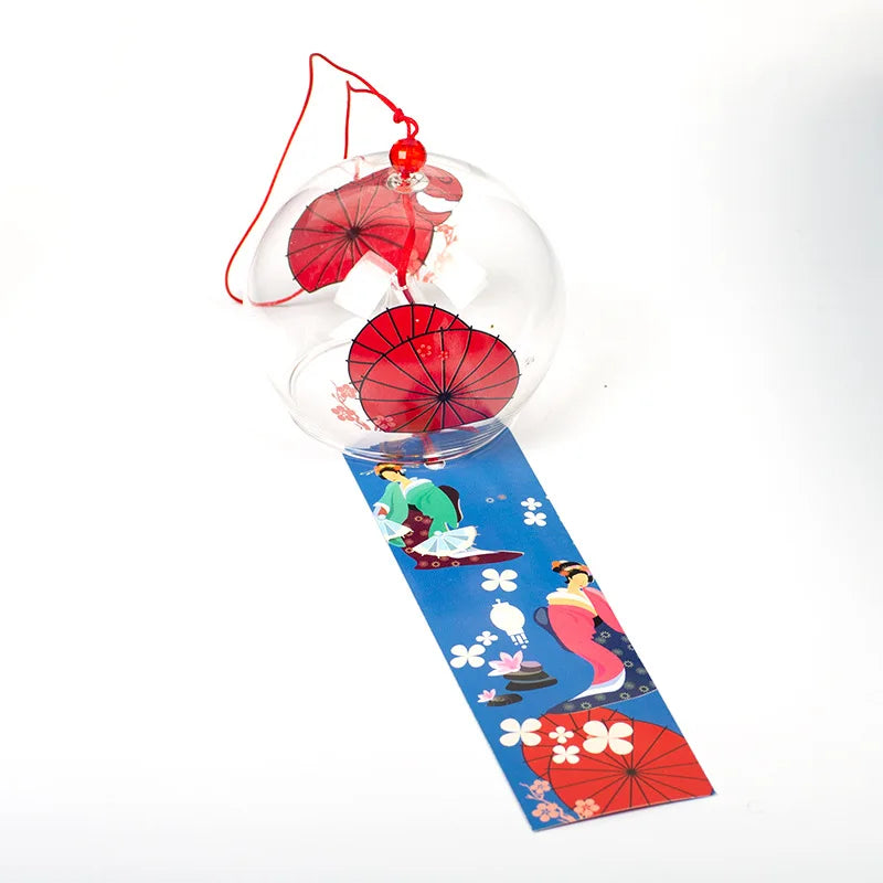 Handmade Sakura Wind Chimes – Japanese Glass Furin