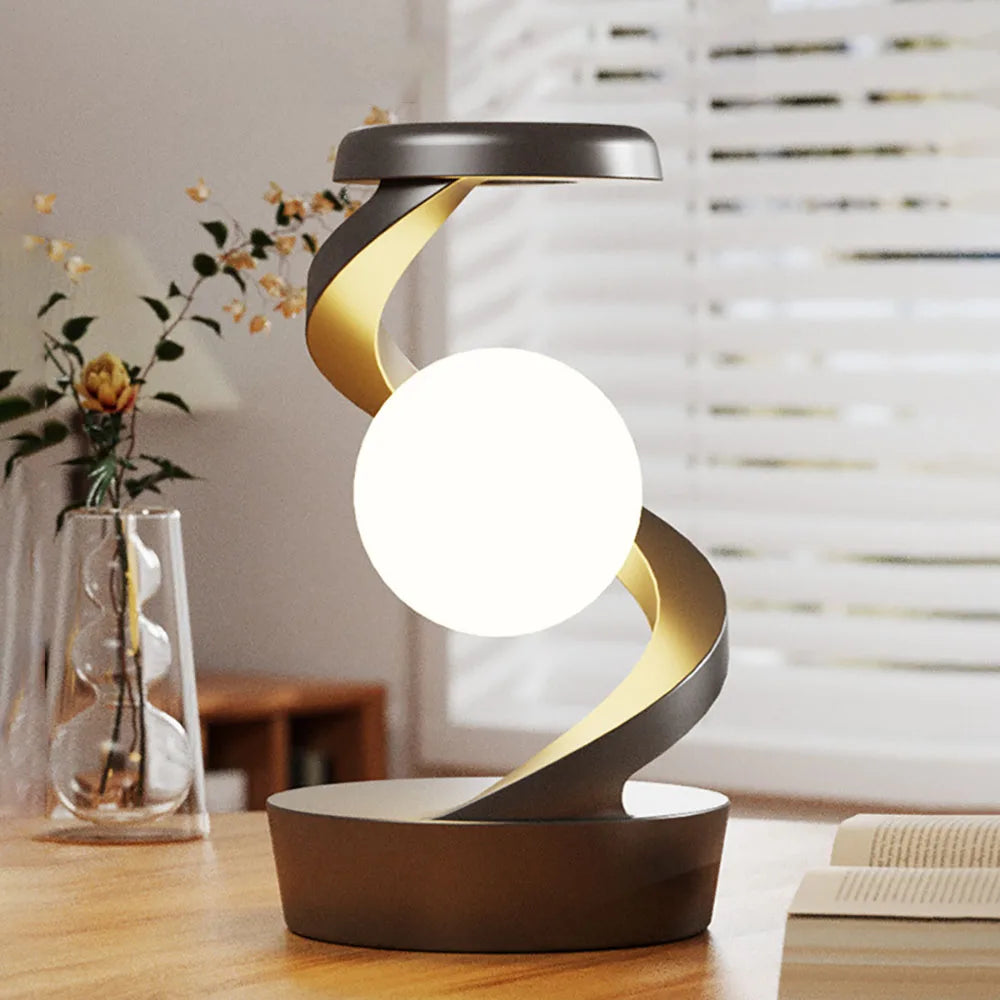 ICSATMA Rotating Floating Moon Night Light