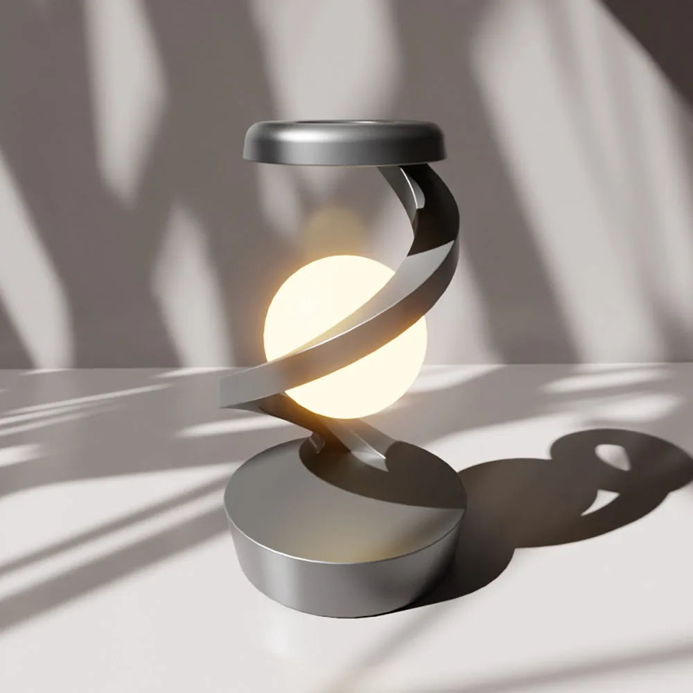 ICSATMA Rotating Floating Moon Night Light