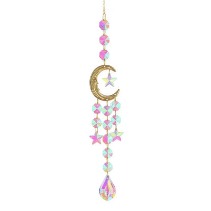 Crystal Chime Suncatcher – Modern Love-Themed Decor