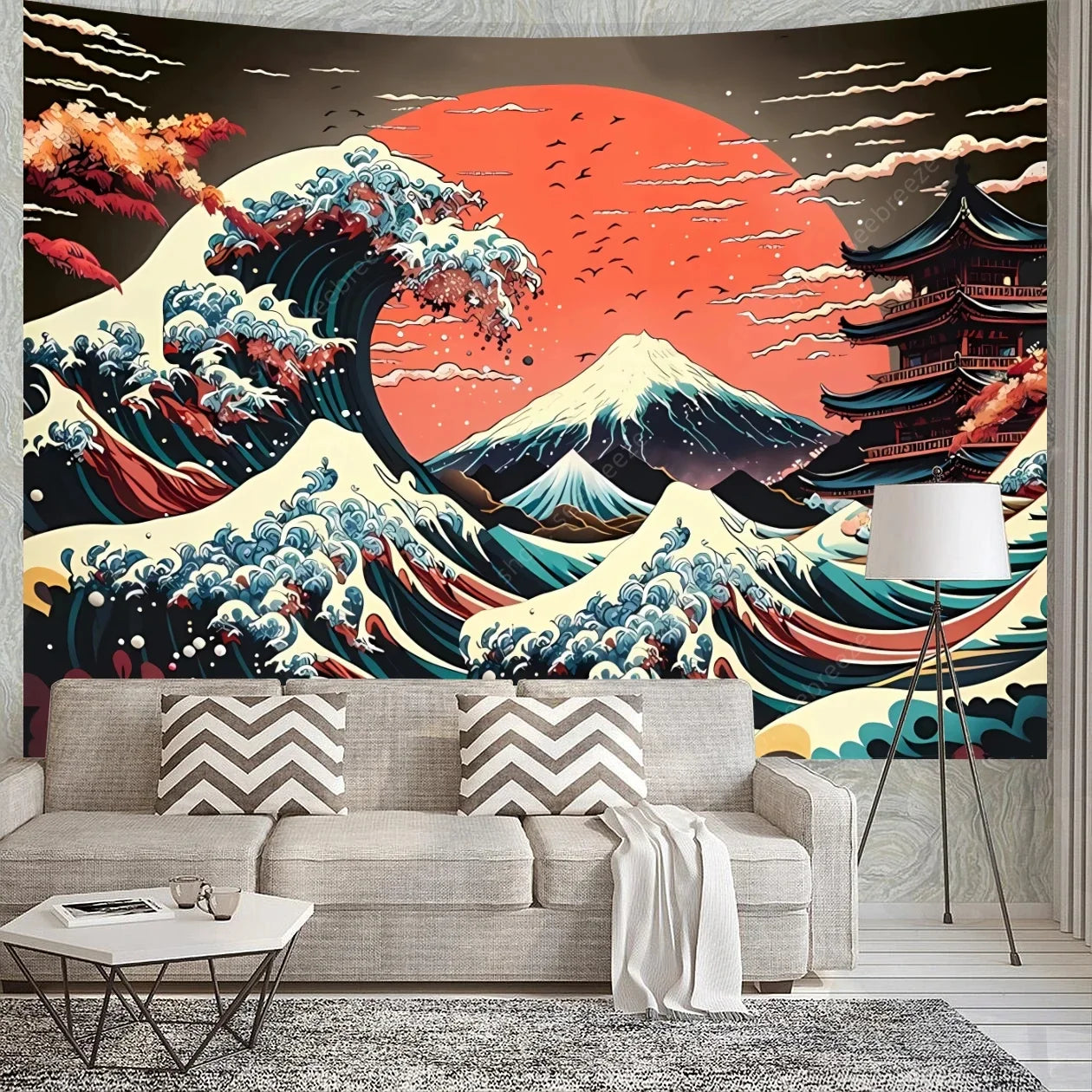 Printed Tapestry UV reactive – Elegant and Versatile Home Decor