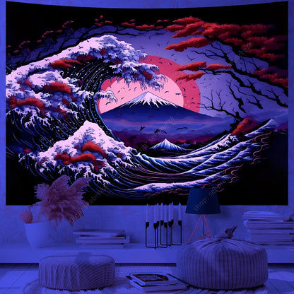 Printed Tapestry UV reactive – Elegant and Versatile Home Decor