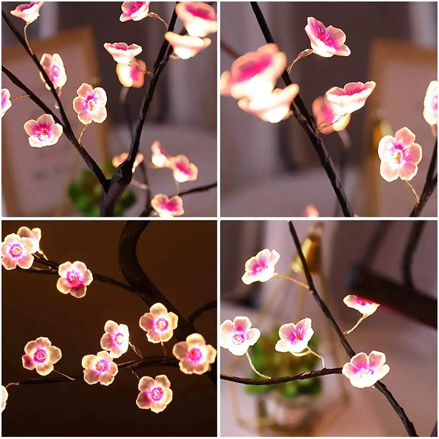 Cherry Blossom Tree LED Lamp – Warm and Elegant Night Light