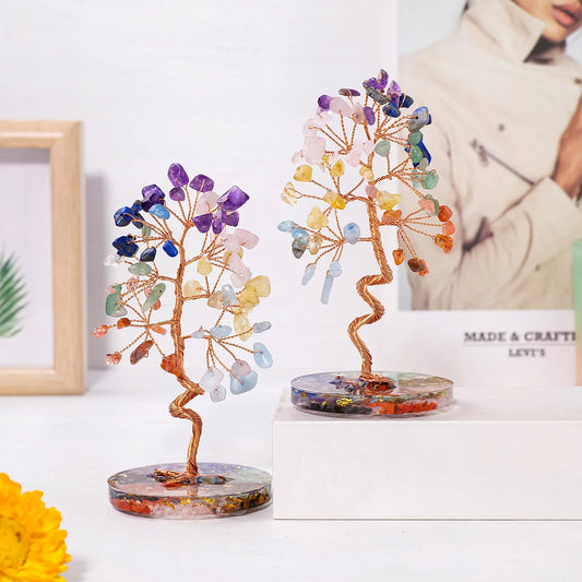 Runyangshi Colorful Crystal Tree – Feng Shui Natural Stone Decor