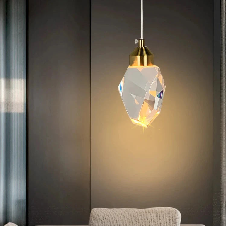 HONGDENGDENGSHI Modern Crystal Pendant Light – Stylish Nordic Retro Design