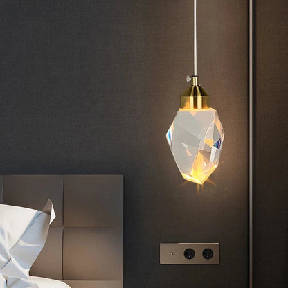 HONGDENGDENGSHI Modern Crystal Pendant Light – Stylish Nordic Retro Design