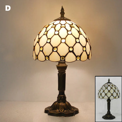 Khelse Retro Tiffany Table Lamp – Timeless Mediterranean Style