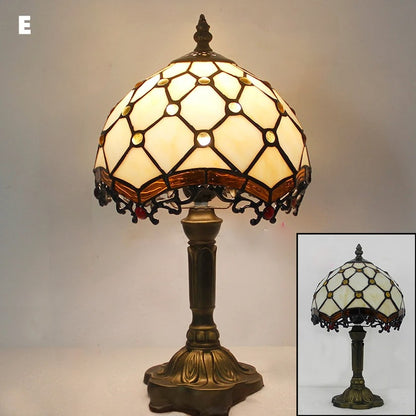 Khelse Retro Tiffany Table Lamp – Timeless Mediterranean Style