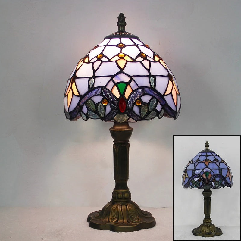 Khelse Retro Tiffany Table Lamp – Timeless Mediterranean Style