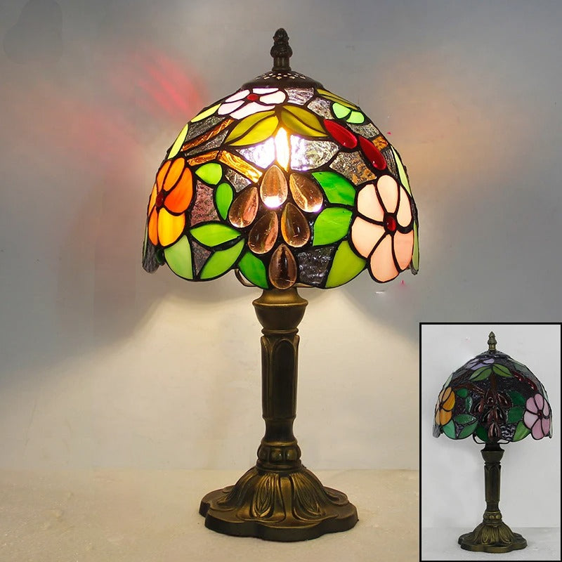 Khelse Retro Tiffany Table Lamp – Timeless Mediterranean Style