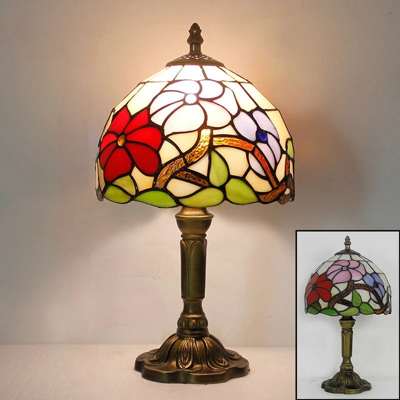 Khelse Retro Tiffany Table Lamp – Timeless Mediterranean Style