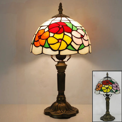 Khelse Retro Tiffany Table Lamp – Timeless Mediterranean Style