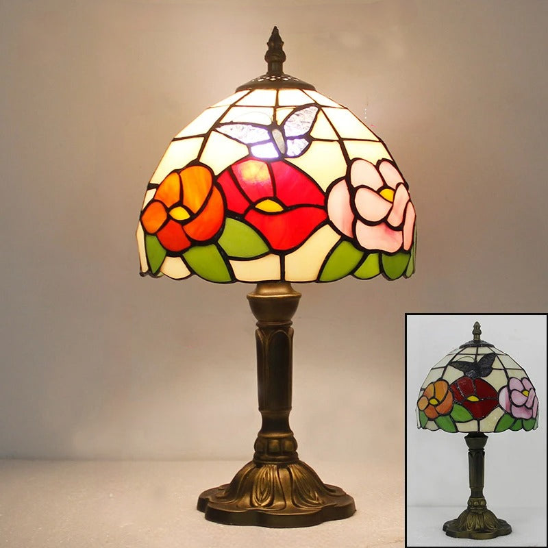 Khelse Retro Tiffany Table Lamp – Timeless Mediterranean Style