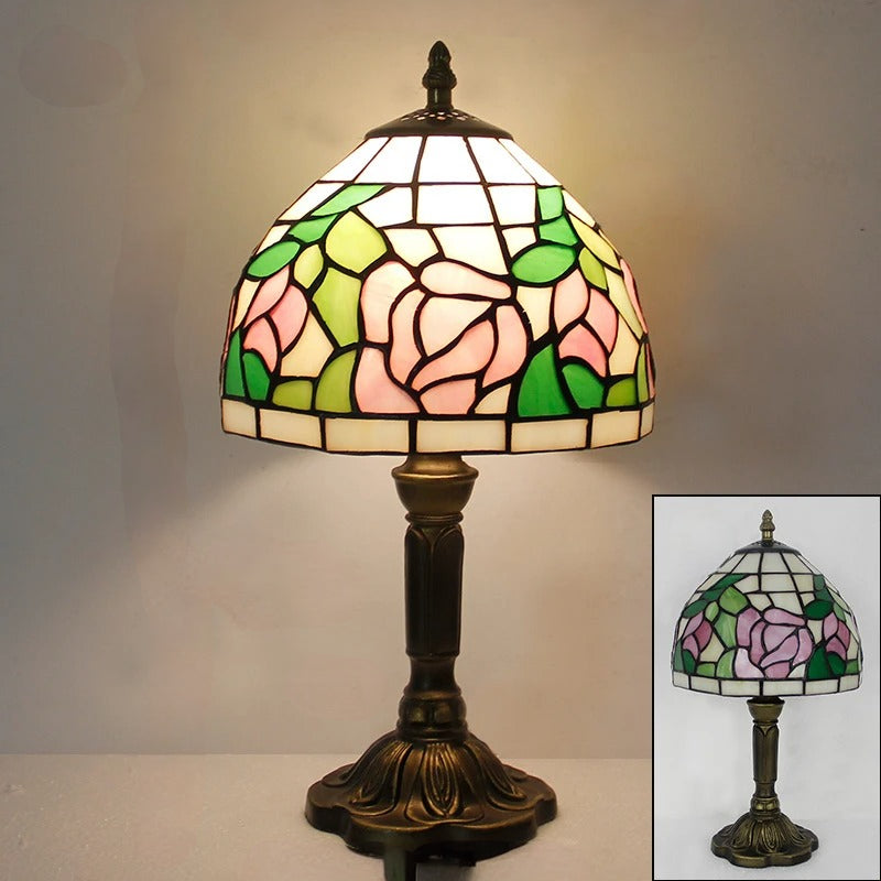 Khelse Retro Tiffany Table Lamp – Timeless Mediterranean Style