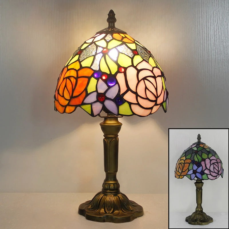 Khelse Retro Tiffany Table Lamp – Timeless Mediterranean Style