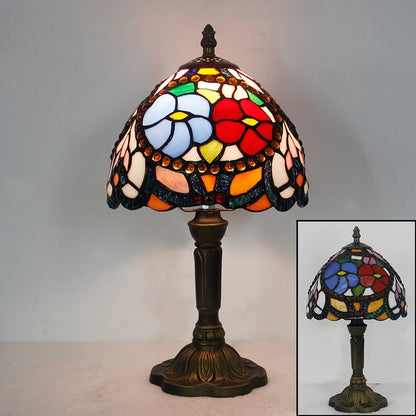 Khelse Retro Tiffany Table Lamp – Timeless Mediterranean Style