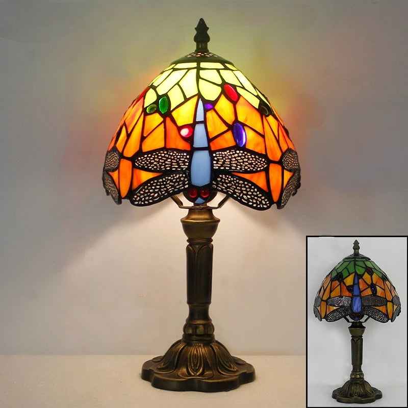 Khelse Retro Tiffany Table Lamp – Timeless Mediterranean Style