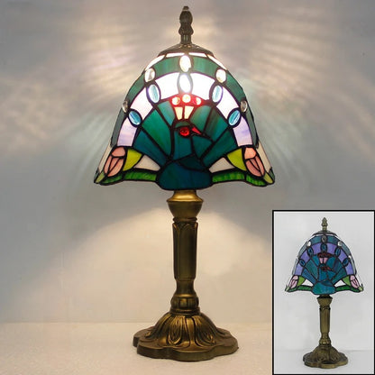 Khelse Retro Tiffany Table Lamp – Timeless Mediterranean Style