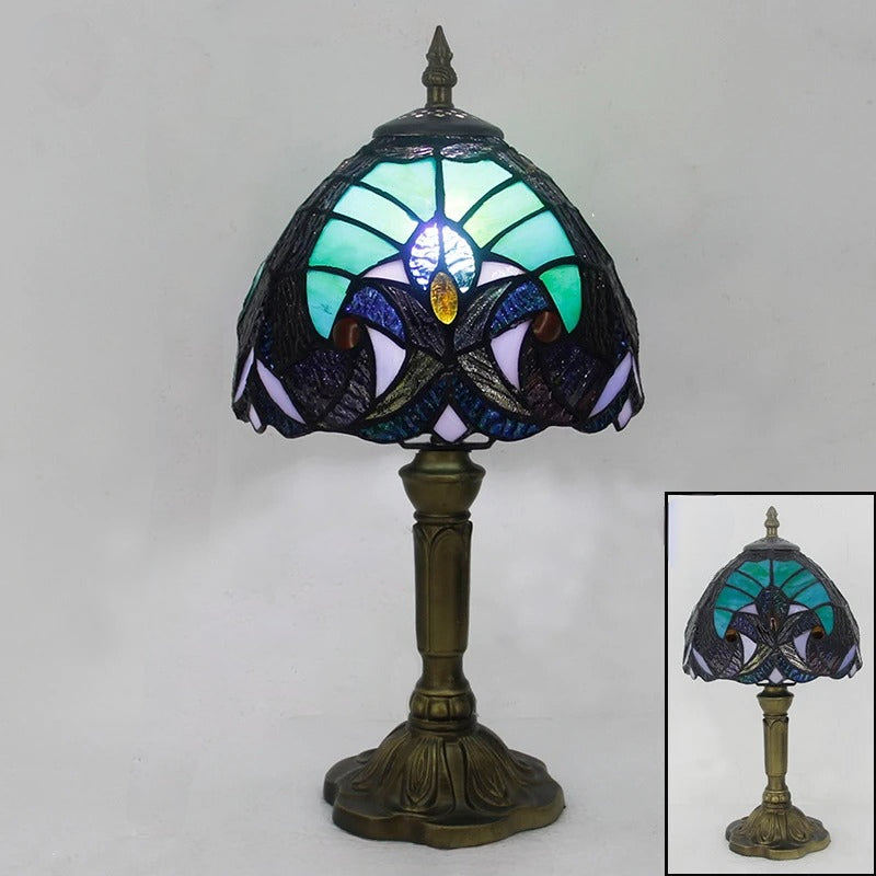 Khelse Retro Tiffany Table Lamp – Timeless Mediterranean Style