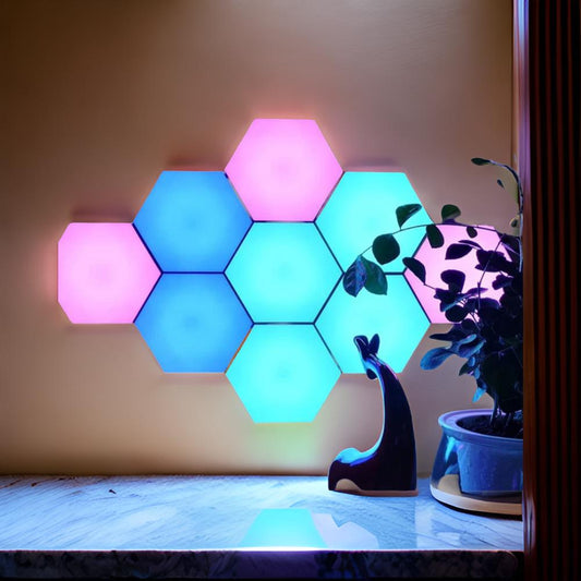 JGT Hexagon RGB Wall Lights – Touch-Controlled