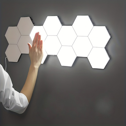 Touch-Controlled Hexagonal LED Wall Lights